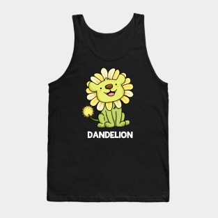 Dandelion Funny Lion puns are life Tank Top